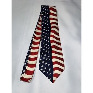 Keith Daniels Tie USA Flag Patriotic Silk  Stars And Stripes